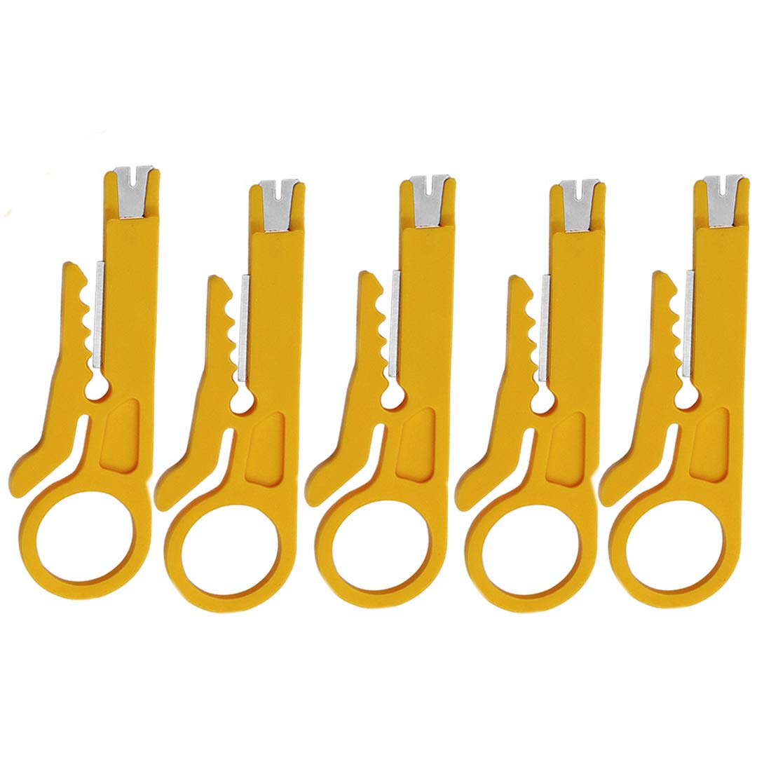 Saim Wire Stripper Set Network Wire Stripper RJ45 Cutter Network Wire Cable Punch Down Cutter Stripper 5 Piece RJ45 Cat5