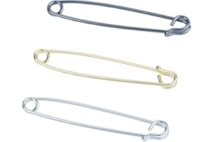 VVCome Men's Metal Collar Pins Safety Pin Style Tie Bar Cravat Pins Shirt Collar Stay Tie Pins for Wedding Business