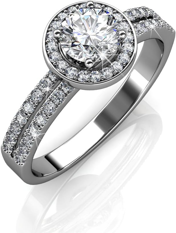 BeautyKey Round Crystal Rings