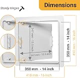 Proxinova 350x350 mm Paintable Access Panel ABS Plastic Hatch view 2