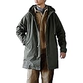 Dcincell Men's Hooded Parka M51 Military Field Jacket Fashion Fishtail Outwear Coat Windbreaker