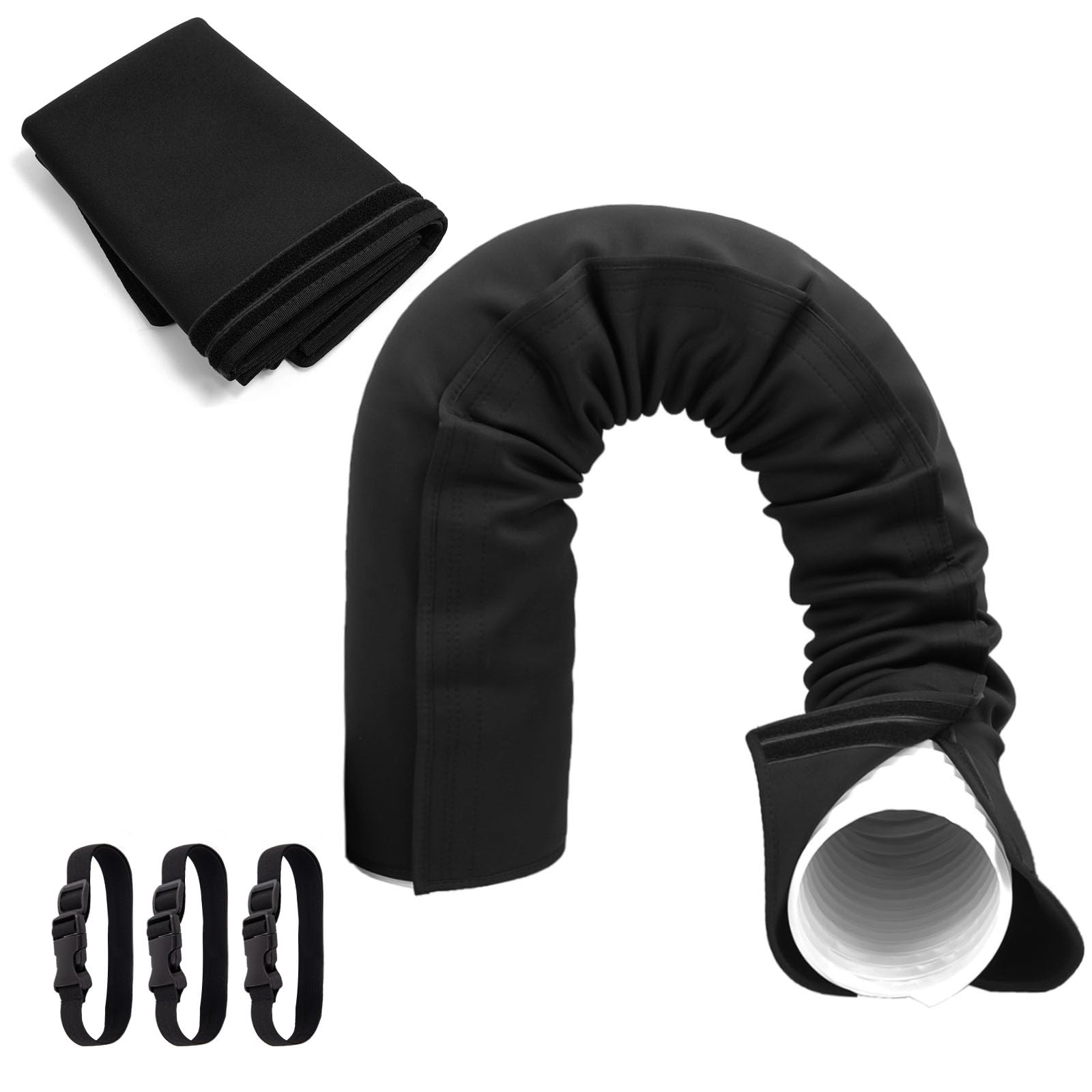 Photo 1 of 1 Pack Portable Air Conditioner Hose Cover Wrap,Thick AC Hose Cover,Insulated Hoses Duct Vent Cover,AC Insulated Hose Cover Wrap,AC Hose Insulation Sleeve for 5" & 5.9" Diameter Exhaust Hoses Tube