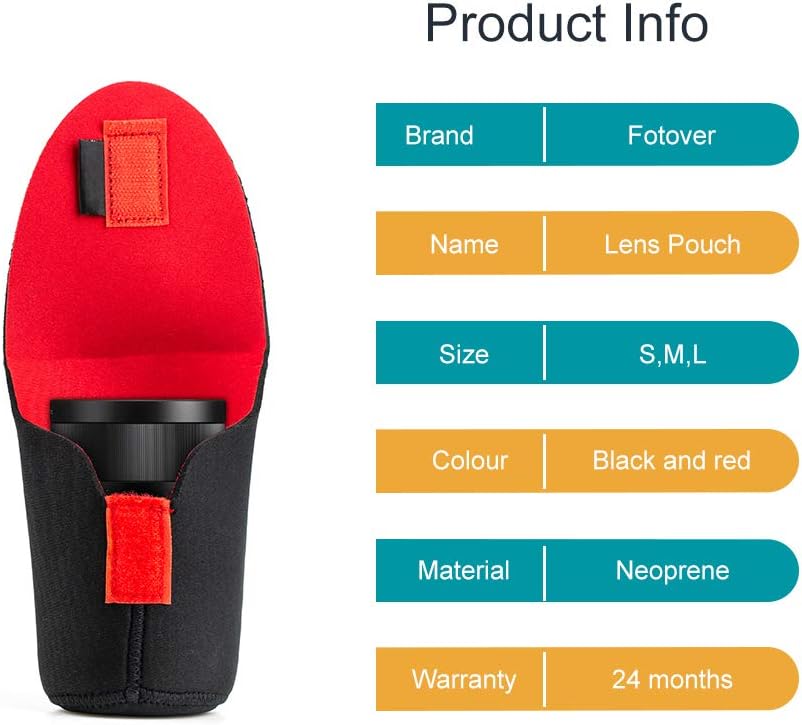 Fotover Neoprene Travel Camera Lens Pouch Set - Image 3
