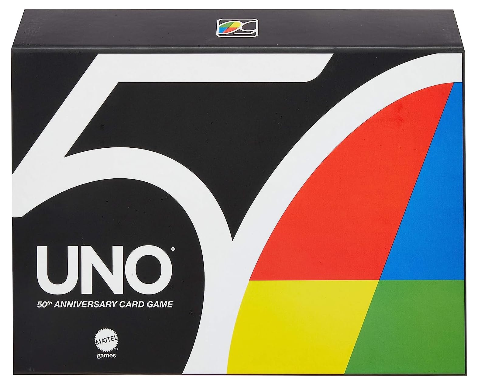 Photo 1 of Mattel Games UNO Premium 50th Anniversary Edition Matching Card Game Featuring Commemorative Coin & 112 Cards, Game Night, Kids & Collectors Gift Ages 7 Years & Older.
