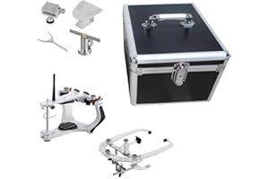 BONEW Global Lab Articulator High Precision Semi-Adjustable Articulators with Standard Face-Bow and Aluminum Box XG-A01