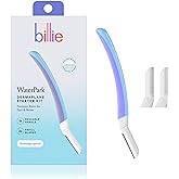 Billie - Dermaplane Starter Kit - Reusable Handle + 3 Refill Blades - Remove Facial Hair + Perfectly Shape Brows - Dermatolog