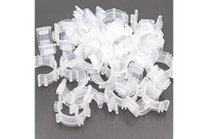 Joyangy 80pcs Sewing Bobbin Clips, Clear Bobbin Holder, Plastic Thread Clamps Spools Organizers, Sewing Tool Accessory for Craft DIY Embroidery