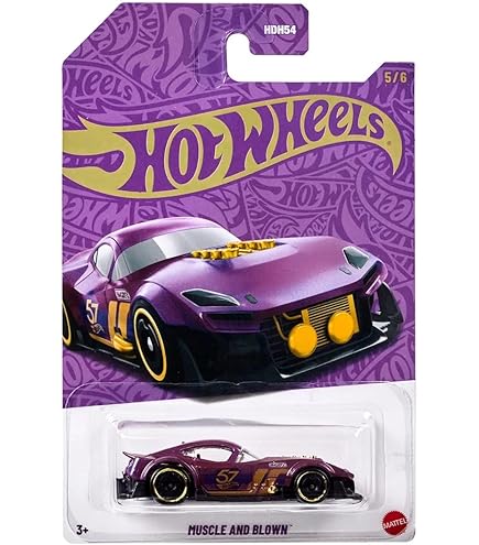 Amazon.com: Hot Wheels '55 Purple Corvette, 57th Anniversary 4/6