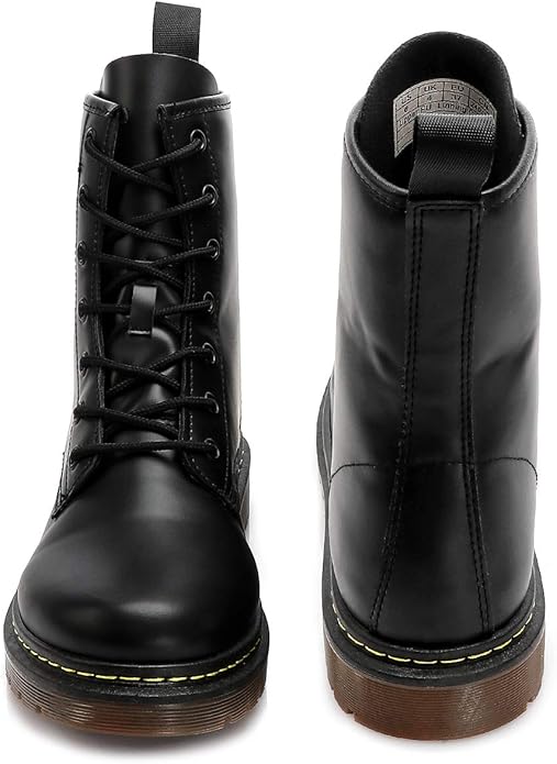 Kufeiti Waterproof Leather Booties Comfortable