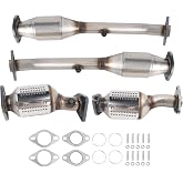 Catalytic Converter Kit Compatible with NV1500, NV2500, NV3500 2012-2017 | Frontier 2005-2019 &amp; Pathfinder 2005-2012 &amp; Xterra 2005-2015 &amp; Equator 2009-2012 4.0L V6 engine, EPA Compliant