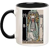 Fonhark - The High Priestess, Tarot Card Mug, Witchy Mug, Tarot Readers Gifts Mug, 11 Oz Novelty Coffee Mug/Cup
