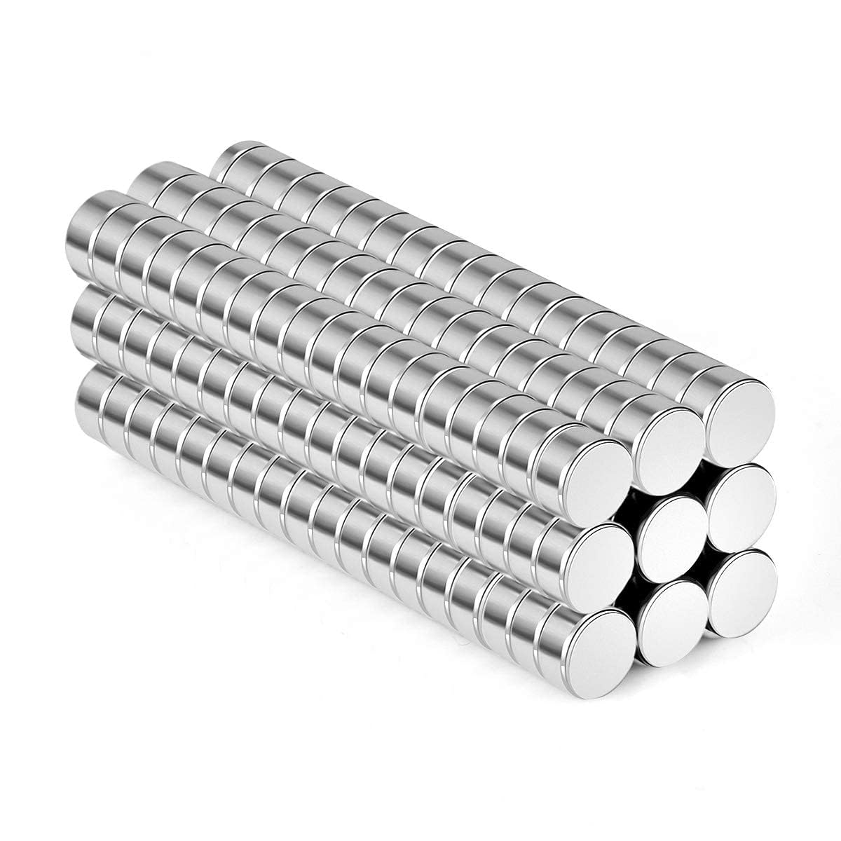 Wukong 100 Pcs 6x3mm Mini Round Magnets for DIY 3D Printer Miniatures Refrigerator Office