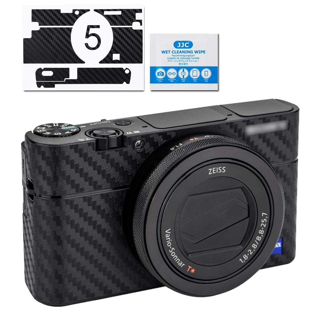 Carbon Fiber Camera Skin Sticker Body Protective for Sony RX100 V, RX100 VA, RX100 III, DSLR Camera Anti-Scratch 3M Stickers Decals Guard Film Body Wrap Cover Shield