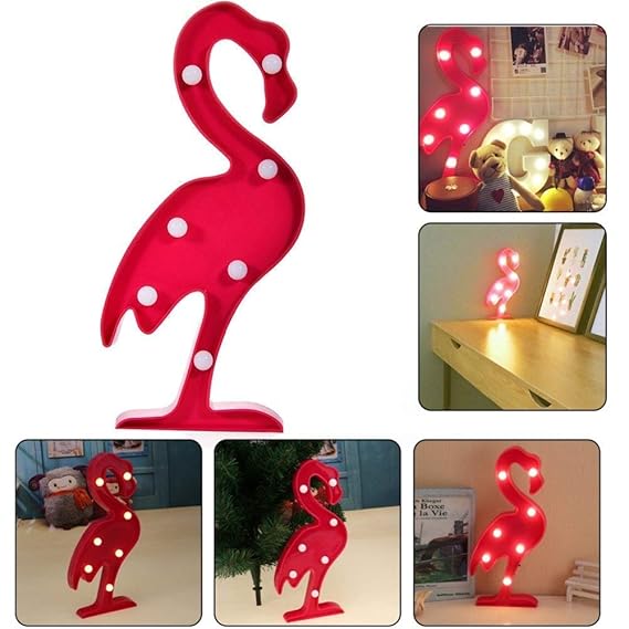 House of Quirk 3D Marquee Flamingo LED Lamp (Pink)