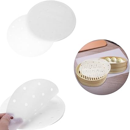 Amazon イーエフイー Efe セパレート紙 セイロ用 蒸し器用 穴あき丸型 100枚入 敷き紙 中華セイロ用紙 点心調理用紙 クッキングシート ホワイト 23cm Efe イーエフイー クッキングマット