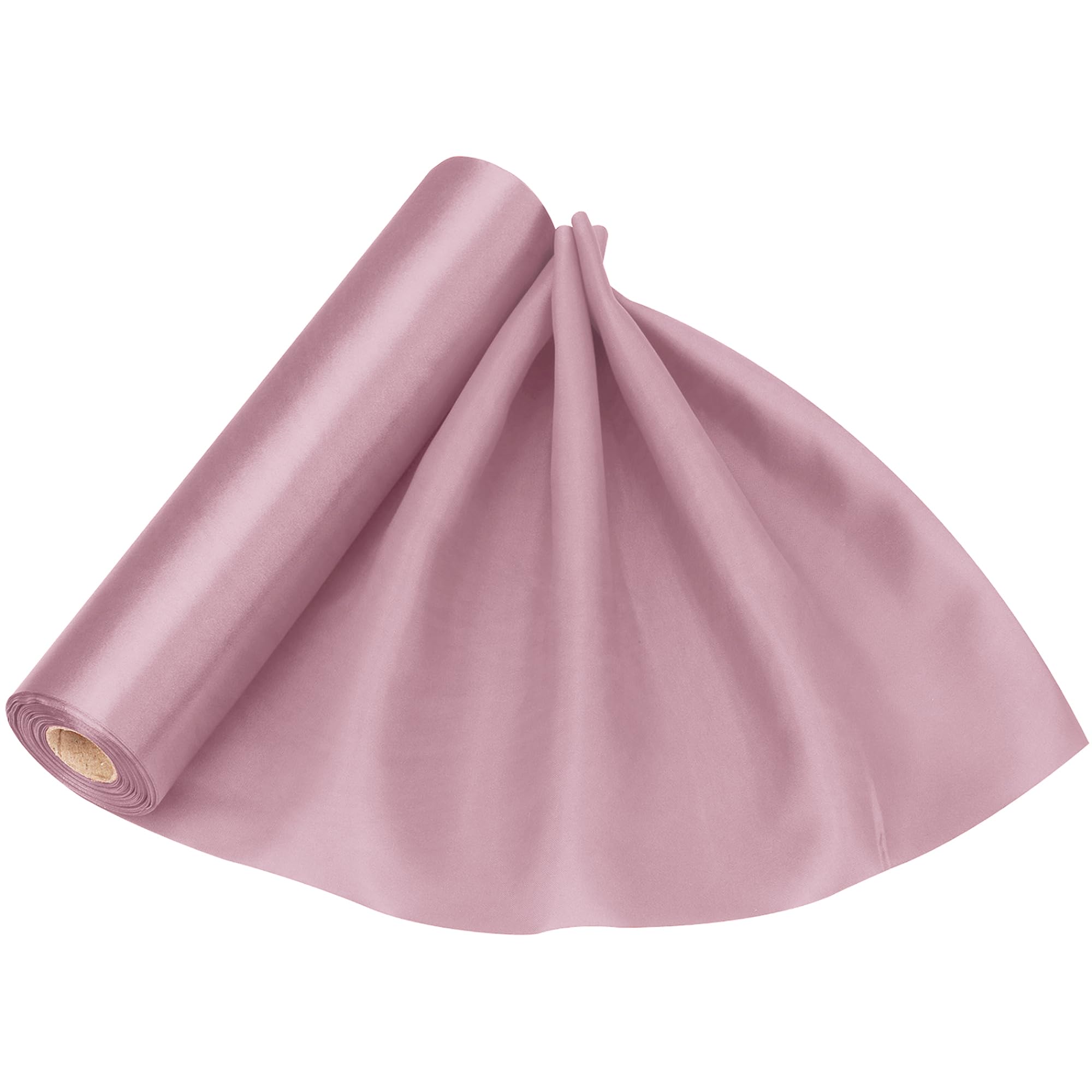 Trimming Shop Baby Pink Satin Fabric Roll | 29cmx20m | Luxury & Soft | Silky & Shiny | for Making Chair Sash Bow Wedding Bouquet Décor Apparel, Drapery, DIY Crafts