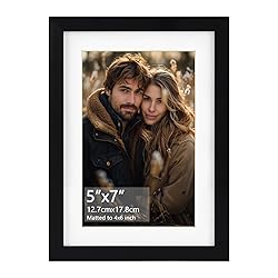 Rempry 5x7 Picture Frame, Display Pictures 4x6 with