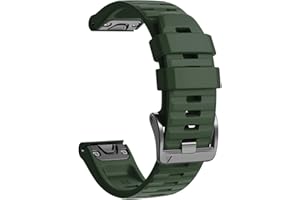 NotoCity Compatible with Fenix 6 Watchband 22mm band for Fenix 6/Fenix 6 Pro/Fenix 5/Fenix 5 Plus/Forerunner 935/Forerunner 945/Approach S60/Quatix 5(Army green)
