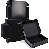 ZBEIVAN 12x9x3 Black Small Shipping Boxes, 20 Packs Corrugated Cardboard Mailer Boxes for Packaging Small Business Mailing Gi