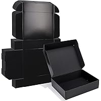 ZBEIVAN 12x9x3 Black Small Shipping Boxes, 20 Packs Corrugated Cardboard Mailer Boxes for Packaging Small Business Mailing Gi