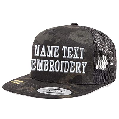 Buy Custom Trucker Hats Embroidery Flat 