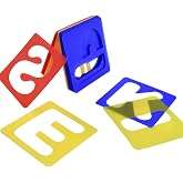 TecUnite 26 Pcs Letter Alphabet Stencils Set, 4 x 4 Inches | 4 x 4 Inches, Complete A-Z Letter Stencils for Painting, Reusable Letter Guides, Classroom Learning, Scrapbooking, DIY Decor