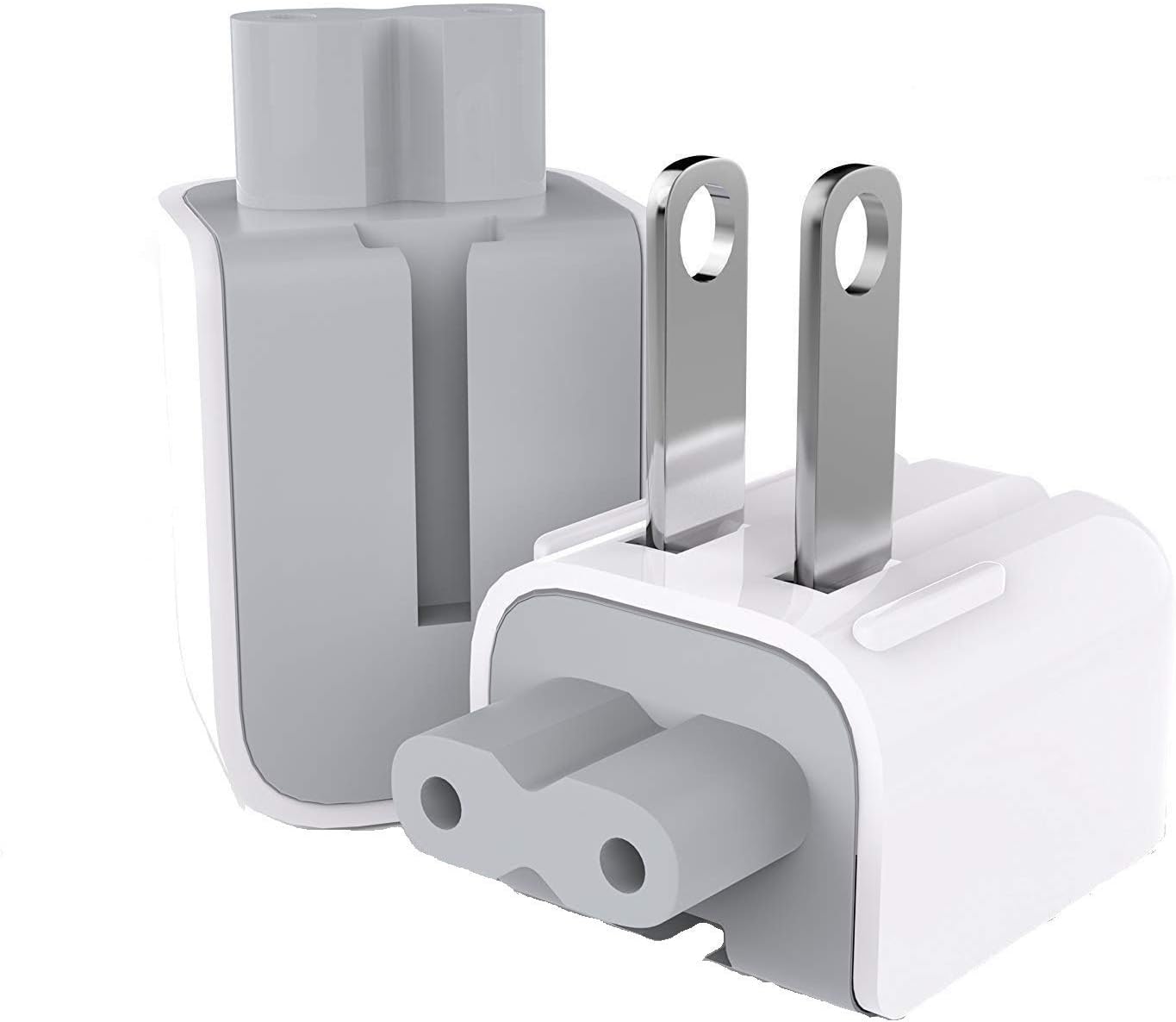 CFIKTE (2 Pack) Mac AC Power Adapter US Wall Folding Plug Duck Head Charge Adapter US Standard Plug Duck Head for MacBook Mac iBook/iPhone/iPod AC Power Adapter Brick
