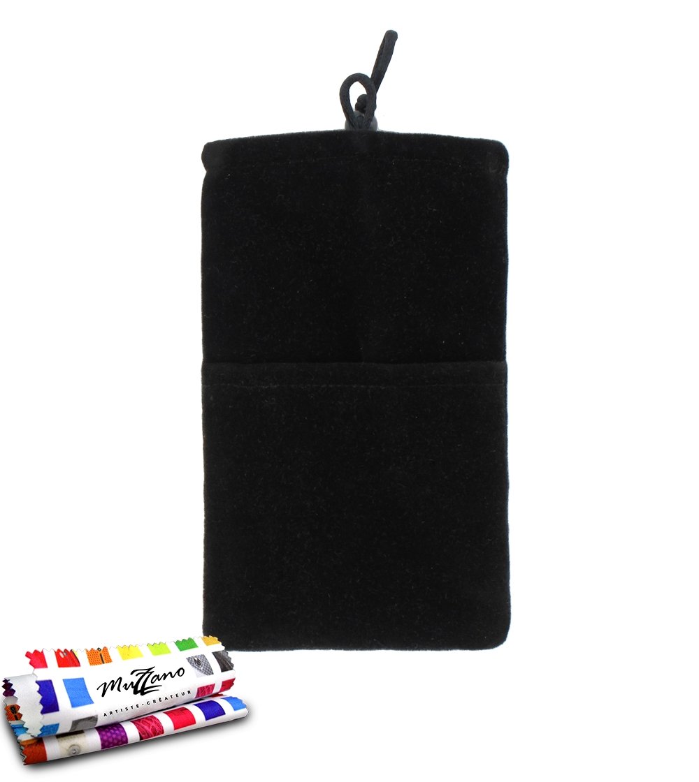 MUZZANO Original Cocoon Pouch for Alcatel OT 6033 - Black