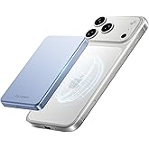 ULiXWH 10,000mAh for MagSafe Power Bank Ultra Slim, Magnetic Wireless Charger with USB-C Cable, Fast Charging Portable Battery for iPhone 17 Pro Max/17 Pro/Air/16/15/14/13, Blue