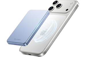 ULiXWH 10,000mAh for MagSafe Power Bank Ultra Slim, Magnetic Wireless Charger with USB-C Cable, Fast Charging Portable Battery for iPhone 17 Pro Max/17 Pro/Air/16/15/14/13, Blue