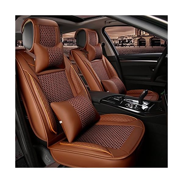 YZL-PU-Leather-Car-Seat-Cover-Cushions-Front-Rear-Full-Set-Suitable-for-year-round-use