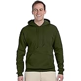 Jerzees Adult 8 oz. NuBlend® Fleece Pullover Hood S MILITARY GREEN