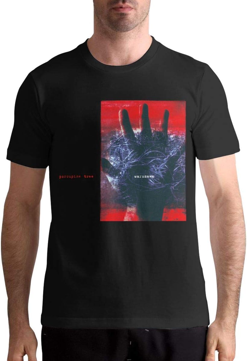 Nathalie R Salmeron Porcupine Tree Warszawa Men's Crew Neck T Shirt Black