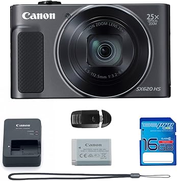 Canon Powershot Sx620 Hs Appareil Photo Numerique Noir Pack Deal