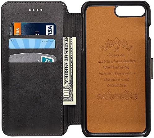 Samsung Galaxy S8 Case Wallet Phone Case with Flap Cover Card Slot Holder Kickstand Case Black