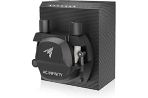AC Infinity Peristaltic Dosing Pump, 10-Level Control with Adjustable 21-210 mL/min High Flow Rate, Roller Pump for Hydroponics, Aquariums, Scientific Labs