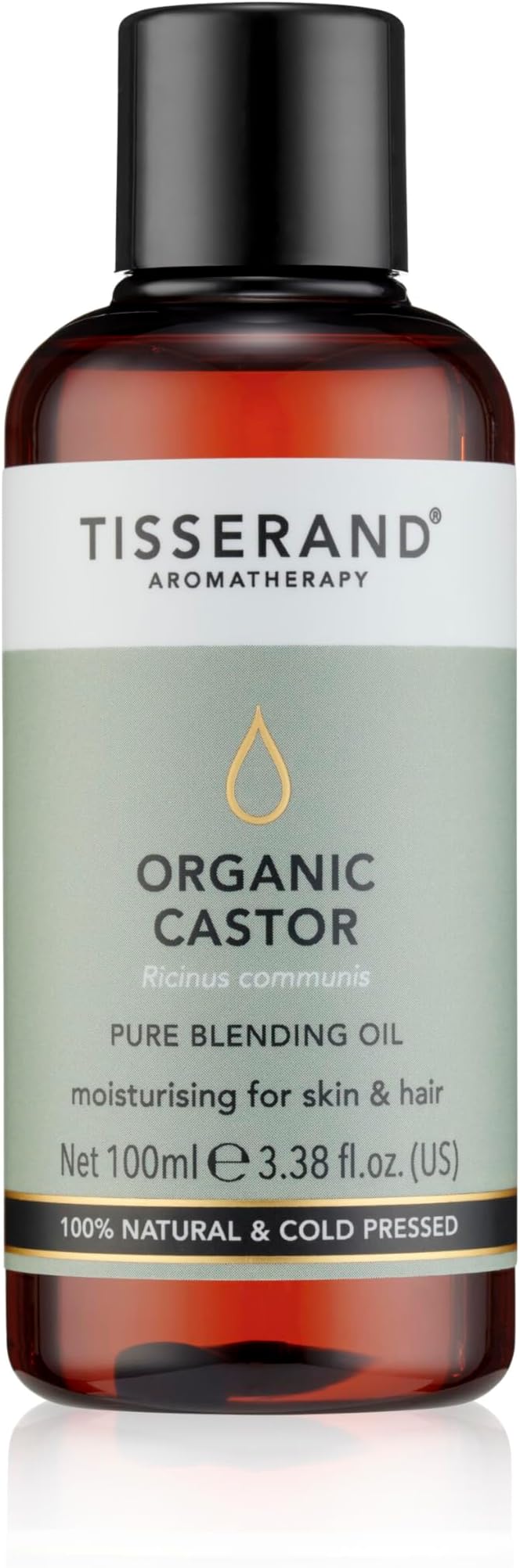 Tisserand Organic Castor Oil 100ml Skin Hair Massage Nail Oil