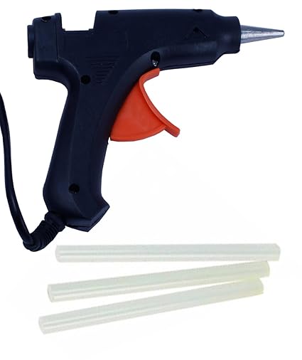 Novicz Black-526 Plastic All Purpose Hot Melt Glue Gun Set (Multicolor, 4-Pieces)