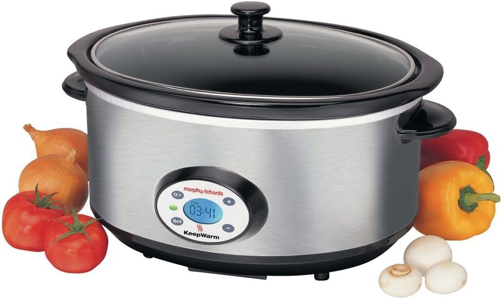 Morphy Richards 6.5 Ltire Stainless Steel Slow Cooker with Digital