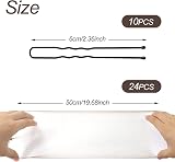 Sularpek Hair Nets 24Pcs Invisible Bun Nets 50cm Elastic Edge Brown Coffee view 2