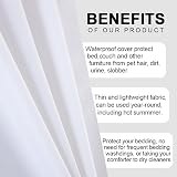 DUJUIKE Waterproof Bed Sheet Cover Twin 160x230 Mattress Protector view 7