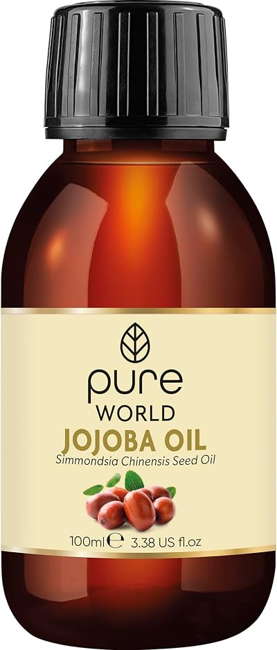 Pure World Jojoba Oil 100% Pure Cold Pressed 100ml Natural UV Bottle