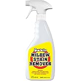 STAR BRITE Professional-Grade Mildew & Mold Stain Remover + Cleaner - Instant Contact Stain Removal, Ideal for Marine & Outdo