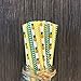 Pineapple and Chevron Paper Straws - Green Yellow White - Hawaiian Luau - 7.75 Inches - 100 Pack - Outside the Box Papers Brand