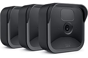 Camera Silicone Skin Cover, COOLWUFAN Anti-Scratch Protective Cover for All-New Blink Outdoor/Indoor – Wireless Camera System - Best Accessories (Black (3 Packs))