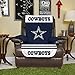 NFL Dallas Cowboys Recliner Reversible Furniture Protector with Elastic Straps, 80-inches by 65-inches