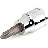 TEKTON 3/8 Inch Drive x P2 Phillips Bit Socket | SHB11202
