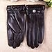 Men's Texting Touchscreen Winter Warm Sheepskin Leather Daily Dress Driving Gloves Wool/Cashmere Blend Cuff (9.5, Brown(Cashmere&Woo Blend Lining))