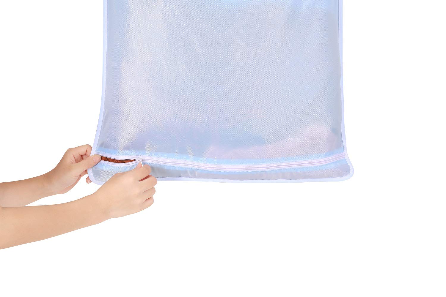 Laundry Hanging Bag, Space Saving Door-Hanging Laundry Hamper Bag and Laundry Mesh Bag for College Dorm, Apartment Dweller - Pack of 2, Large Bag