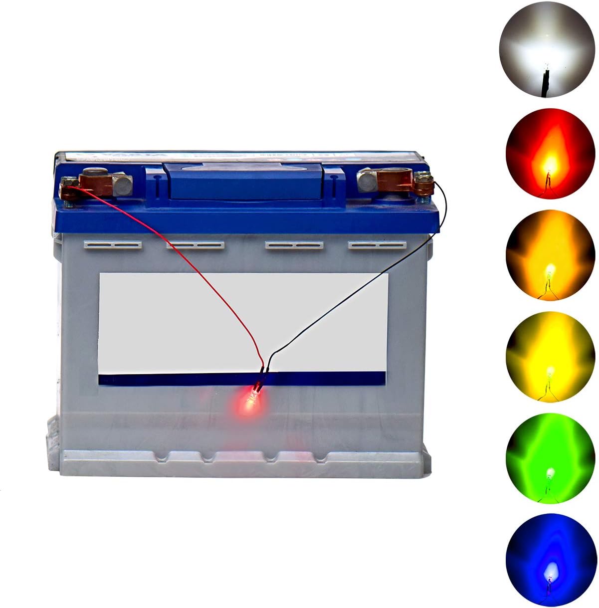 DEDC 50Pcs Ultra Bright 12v Pre Wired LED Diodes Light, Easy Color-Coded Pre-Wired LED Lights - (Green): Home Improvement
